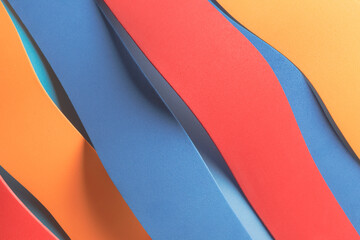 Obraz premium Close-up of colorful stripes, abstract background