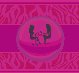Fototapeta premium manicure in beauty salon card