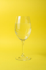 A glass of water 