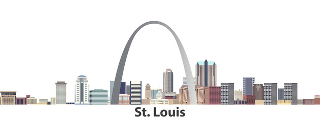 St. Louis vector city skyline © brichuas