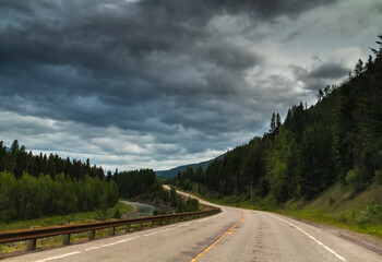 dramatic summer  landscape photo taken in Glacier national Park in Montana.