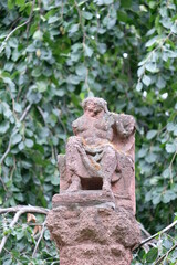 Fototapeta na wymiar FU 2020-06-11 Bonn 928 alte römische Steinfigur