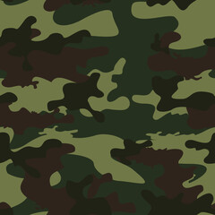 Fototapeta premium Army camouflage print, repeat print, trendy street background. Ornament
