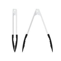 Tongs Vector, Food Tongs Icons, Vector Illustration Background