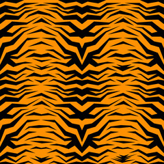 Pattern texture tiger orange stripes repeats seamless black jungle safari. Tiger stripes seamless tiling background. Animal skin, tiger stripes, abstract pattern, line background, zebra print, fabric