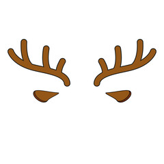 Deer Antlers Logo Template Illustration Design. Vector illustration.