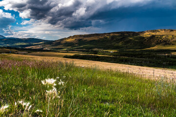 dramatic summer  landscape photo taken in Glacier national Park in Montana.