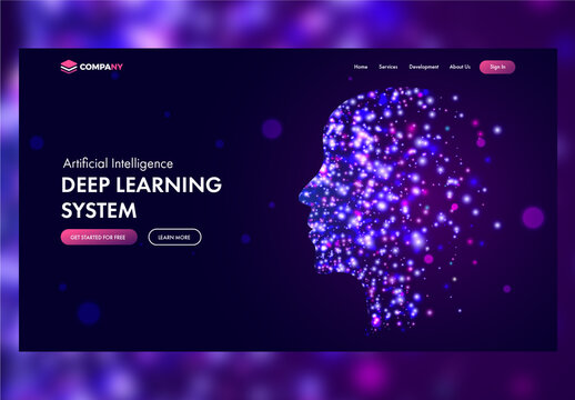 Artificial Intelligence and Deep Learning Landing Page