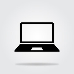 Vector Laptop icon Design With background. Vector illustration