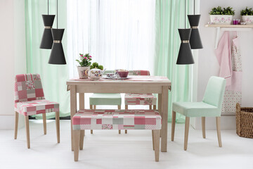 modern lamp, dining room and interior design designed for home office hotel