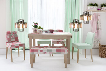 modern lamp, dining room and interior design designed for home office hotel