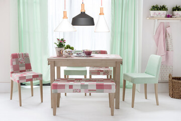 modern lamp, dining room and interior design designed for home office hotel