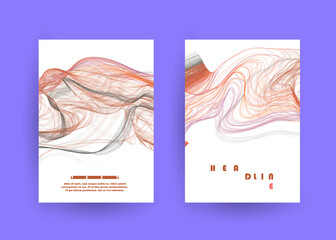 Artistic covers design. Creative colors backgrounds. Trendy futuristic design