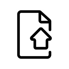 Obraz premium Mortgage and rental agreement outline icon isolated on white background