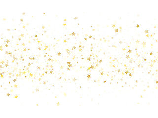 Magic gold sparkle texture vector star background.