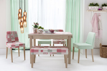 modern lamp, dining room and interior design designed for home office hotel