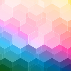 Hexagonal colorful background. Honeycomb abstract wallpaper