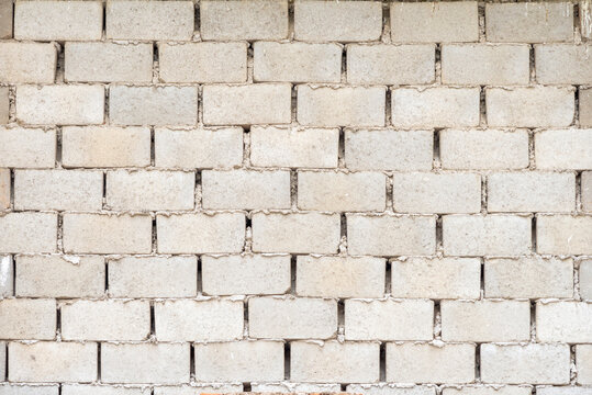 Wall with cement block brick