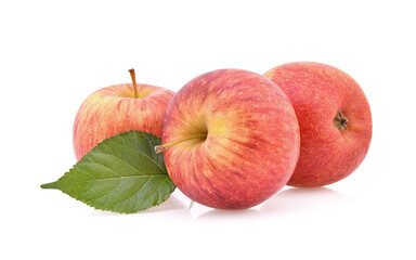 Gala apples isolate on white background
