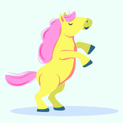 cute horse cartoon