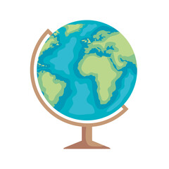 world planet earth isolated icon