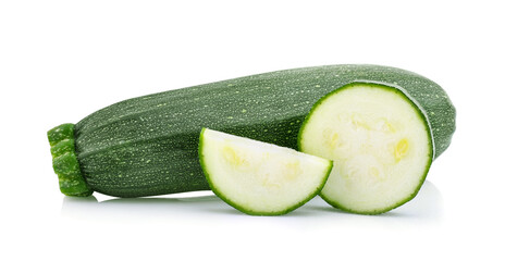 zucchini isolated on white background