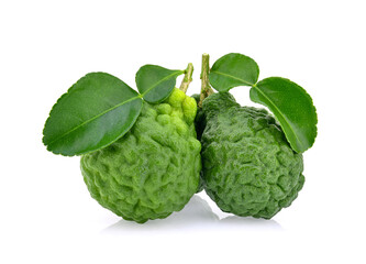 Bergamot fruit isolated on white background