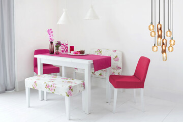 modern lamp, dining room and interior design designed for home office hotel