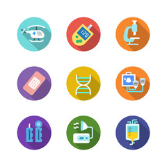 flat vector hospital and medical icon vol 3