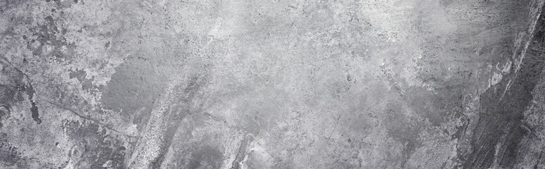 Panoramic background - old concrete wall with cracks