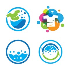 Laundry logo images illustration