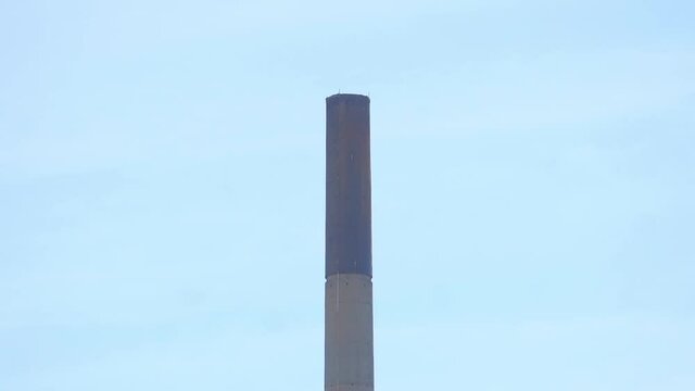 close up of a chimney of a bauhaus style building