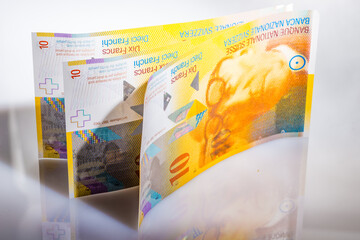 Banknoty we frankach szwajcarskich (CHF)