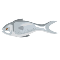 fresh salmon healthy food icon