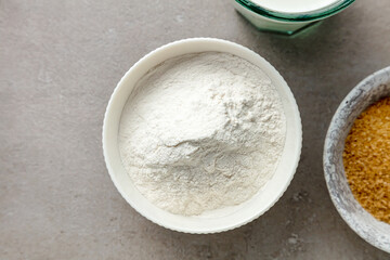 bowl of flour