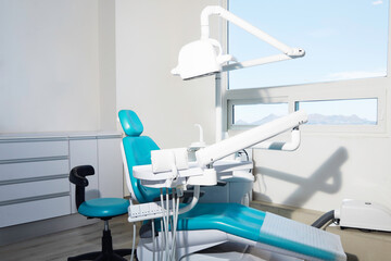 Chair in the dental office, clean and perfect for patients