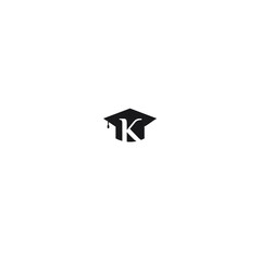 letter K education logo school