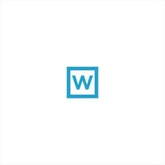  Logo Box W letter logo Design