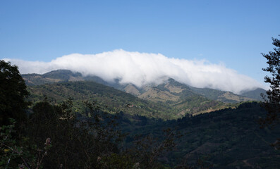 Fototapeta premium clouds over the mountains