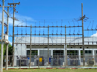 Fototapeta premium power station or wind power plant