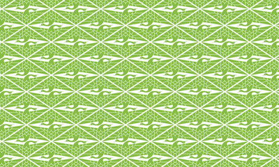 和柄素材　シームレスパターン　向い鶴菱模様　