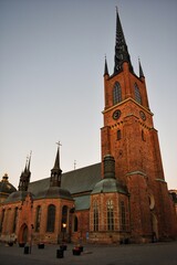 Fototapeta premium Riddarholm Church is the burial church of the Swedish monarchs. It is located on the island of Riddarholmen, close to the Royal Palace.