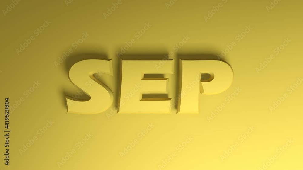 Poster the write sep staying for september yellow write passing from right to left on yellow background - 3