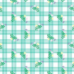 Seamless gingham Pattern. Vector illustrations. Texture from squares/ rhombus for - tablecloths, blanket, plaid, cloths, shirts, textiles, dresses, paper, posters.