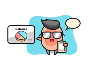 Illustration of soap mascot as a dietitian