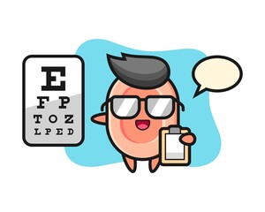 Illustration of soap mascot as a ophthalmology