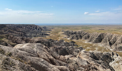 Fototapeta na wymiar Badlands South Dakota Rock Formations
