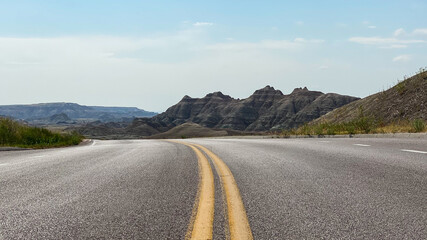 road in the Badlands South Dakota