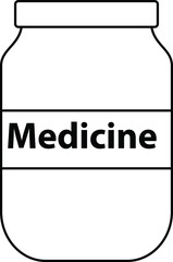 A sibol of a bottle of medicine