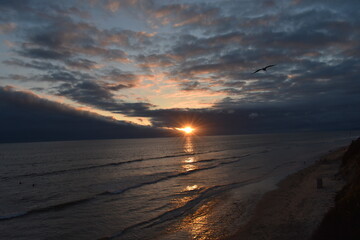 Fototapeta na wymiar Ocean sunset